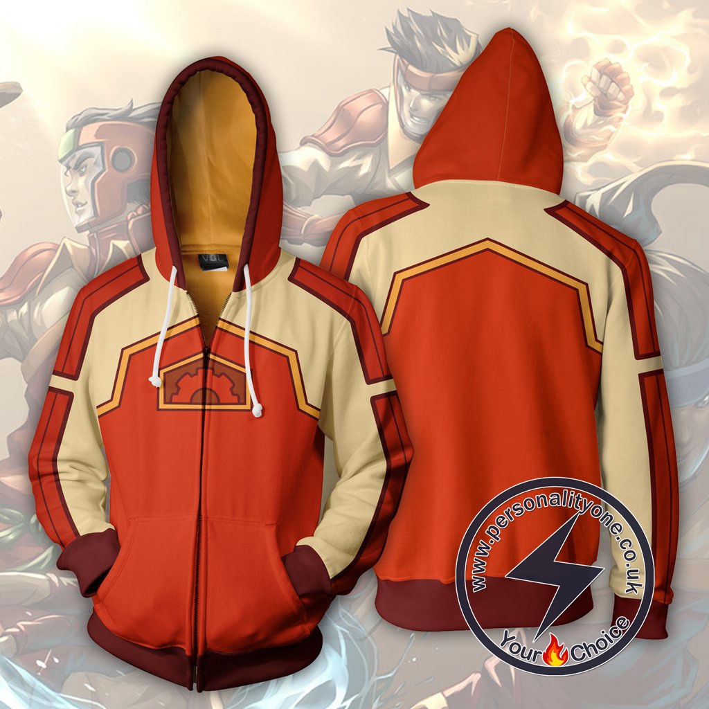 Avatar The Last Airbender Fire Ferret Zip Up Hoodie Jacket